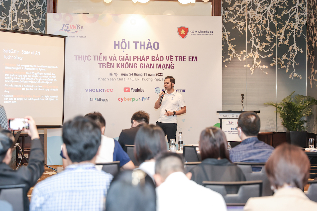 SafeGate Family tại hội thảo "Thực tiễn và giải pháp bảo vệ trẻ em trên không gian mạng"